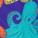 Bañador elástico largo con estampado Octopussy para hombre Purple blue 
