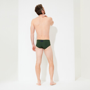 Hombre Slips y Boxers Liso - Bañador slip ajustado de color liso para hombre, Pimiento backworn Hombre Slips y Boxers Liso - Bañador slip ajustado de color liso para hombre, Pimiento backworn