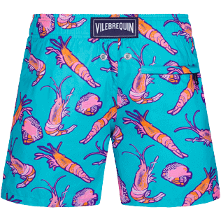 Boys Short classic Printed - Boys Ultra-light and packable Swim Trunks Crevettes et Poissons, Curacao back view