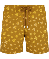 Men Others Embroidered - Men Embroidered Swimwear Micro Ronde Des Tortues - Limited Edition, Bark front view
