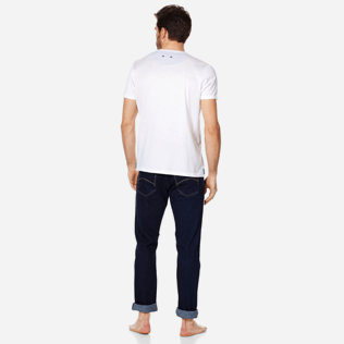 Hombre Autros Liso - Camiseta con logotipo de Vilebrequin retro para hombre, Blanco backworn Hombre Autros Liso - Camiseta con logotipo de Vilebrequin retro para hombre, Blanco backworn