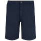 Hombre Autros Liso - Bermudas ultraligeras tipo pantalones chinos para hombre, Azul marino vista frontal