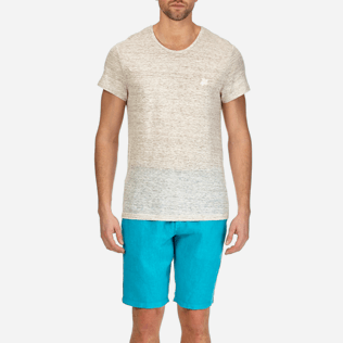 Men Others Solid - Men Linen Jersey T-shirt Solid, Heather grey supp1 Men Others Solid - Men Linen Jersey T-shirt Solid, Heather grey supp1