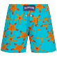 男童 Others 印制 - 男童 Starfish Dance 弹力游泳短裤, Curacao 后视图
