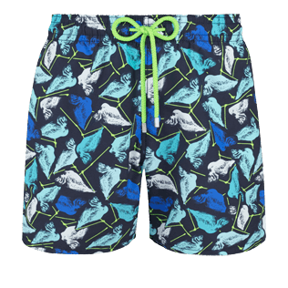 Men Classic Printed - Men Swimtrunks Baha Mar designed by John Cox - Limited Edition, Navy front Men Classic Printed - Men Swimtrunks Baha Mar designed by John Cox - Limited Edition, Navy front