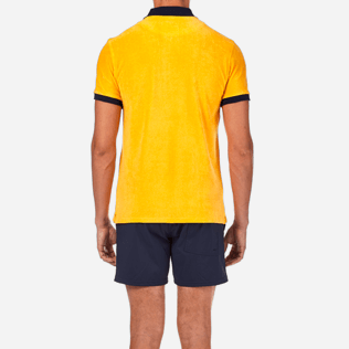 Homme Polos Uni - Polo Éponge Contrastée, Curcuma supp2 Homme Polos Uni - Polo Éponge Contrastée, Curcuma supp2