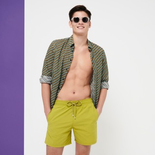 Men Others Solid - Men Swimwear Solid, Matcha details view 3