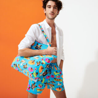 Others Printed - Tote Bag - Vilebrequin x Derrick Adams, Swimming pool supp2 Others Printed - Tote Bag - Vilebrequin x Derrick Adams, Swimming pool supp2