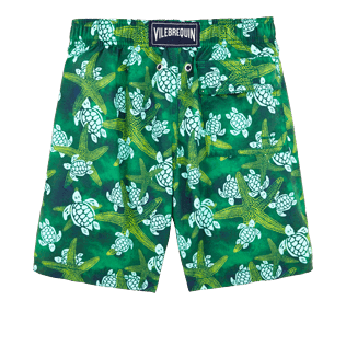 Bambino Altri Stampato - Costume da bagno bambino vintage Starlettes & Turtles, Verde malachite back Bambino Altri Stampato - Costume da bagno bambino vintage Starlettes & Turtles, Verde malachite back