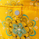 Men Classic Embroidered - Men Swimwear Embroidered Kaleidoscope - Limited Edition, Yellow details view 2