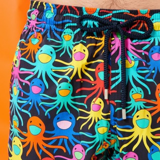 Uomo Classico stretch Stampato - Costume da bagno uomo multicolore elasticizzato Medusa, Blu marine dettagli vista 3