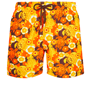 男款 Classic 印制 - 男士 1976 Sun Turtles 泳裤, Lemon 正面图