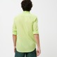 Men Others Solid - Unisex cotton voile Shirt Solid, Coriander back worn view