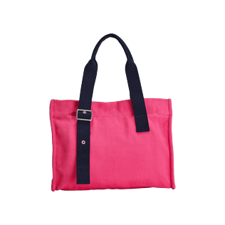 Others Solid - Small Cotton Beach Bag Solid, Gooseberry red back Others Solid - Small Cotton Beach Bag Solid, Gooseberry red back