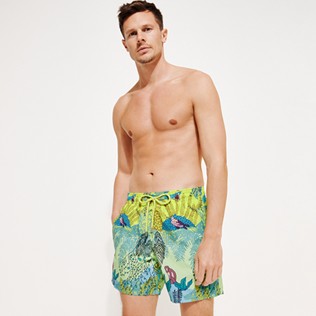 Men Others Printed - Men Swim Shorts Jungle Rousseau, Ginger front worn view