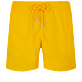 Bañador de color liso para hombre Yellow vista frontal