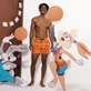 Uomo Classico Stampato - Costume da bagno uomo Looney Tunes, Nespola dettagli vista 1