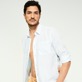 Hombre Autros Estampado - Camisa de lino con estampado Père & Fils para hombre, Cielo 2 detalles vista 3