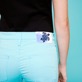 Mujer Autros Liso - Pantalón de satén de algodón elástico para mujer, Laguna detalles vista 1