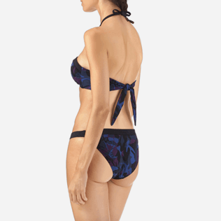 Women Tops Printed - Camouflage Turtles Bandeau bikini top, Plum supp2 Women Tops Printed - Camouflage Turtles Bandeau bikini top, Plum supp2