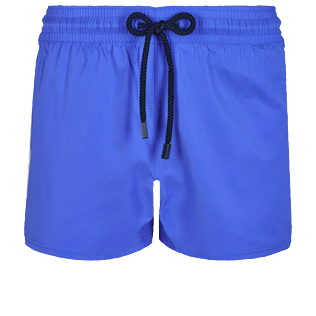 Men Others Solid - Men Swim Trunks Short and Fitted Stretch Solid, Sea blue front view