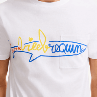 Herren Andere Bedruckt - HERREN BAUMWOLL-T-SHIRT VILEBREQUIN HAIFISCH – VILEBREQUIN X JCC+ – LIMITIERTE SERIE, Weiss supp1 Herren Andere Bedruckt - HERREN BAUMWOLL-T-SHIRT VILEBREQUIN HAIFISCH – VILEBREQUIN X JCC+ – LIMITIERTE SERIE, Weiss supp1