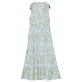 Mujer Autros Estampado - Vestido largo con estampado Hidden Fishes para mujer - Vilebrequin x Poupette St Barth, Blanco vista trasera