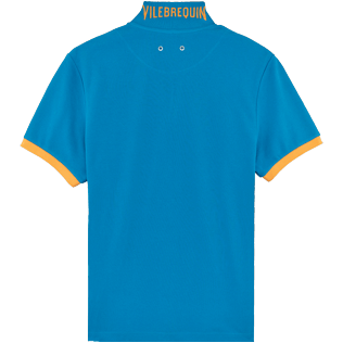 Hombre Autros Liso - Polo en piqué de algodón de color liso para hombre, Seychelles back Hombre Autros Liso - Polo en piqué de algodón de color liso para hombre, Seychelles back