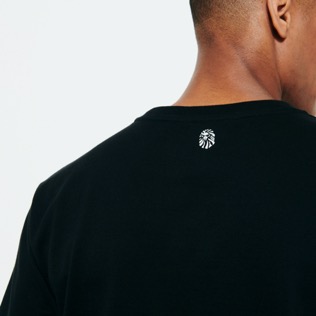 Hombre Autros Estampado - Camiseta con logotipo Bandana estampado para hombre de Vilebrequin x BAPE® BLACK, Negro detalles vista 3