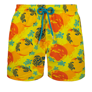Men Classic Printed - Men swimtrunks Mappemonde Dots - Te Mana o Te Moana, Acacia front Men Classic Printed - Men swimtrunks Mappemonde Dots - Te Mana o Te Moana, Acacia front