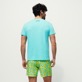 Herren Andere Bedruckt - Turtles Smiley Baumwoll-T-Shirt für Herren – Vilebrequin x Smiley®, Lazulii blue Rückansicht getragen
