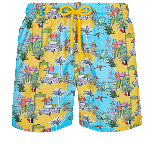 Picture of Men Ultra-light classique Printed - Men Swim Trunks Ultra-light and packable 2011 Mini Moke, Horizon front view Picture of Men Ultra-light classique Printed - Men Swim Trunks Ultra-light and packable 2011 Mini Moke, Horizon front view