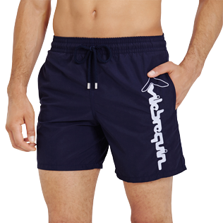 男款 Classic 绣 - Le Vilebrequin 品牌徽标刺绣男士泳裤, Navy supp1 男款 Classic 绣 - Le Vilebrequin 品牌徽标刺绣男士泳裤, Navy supp1