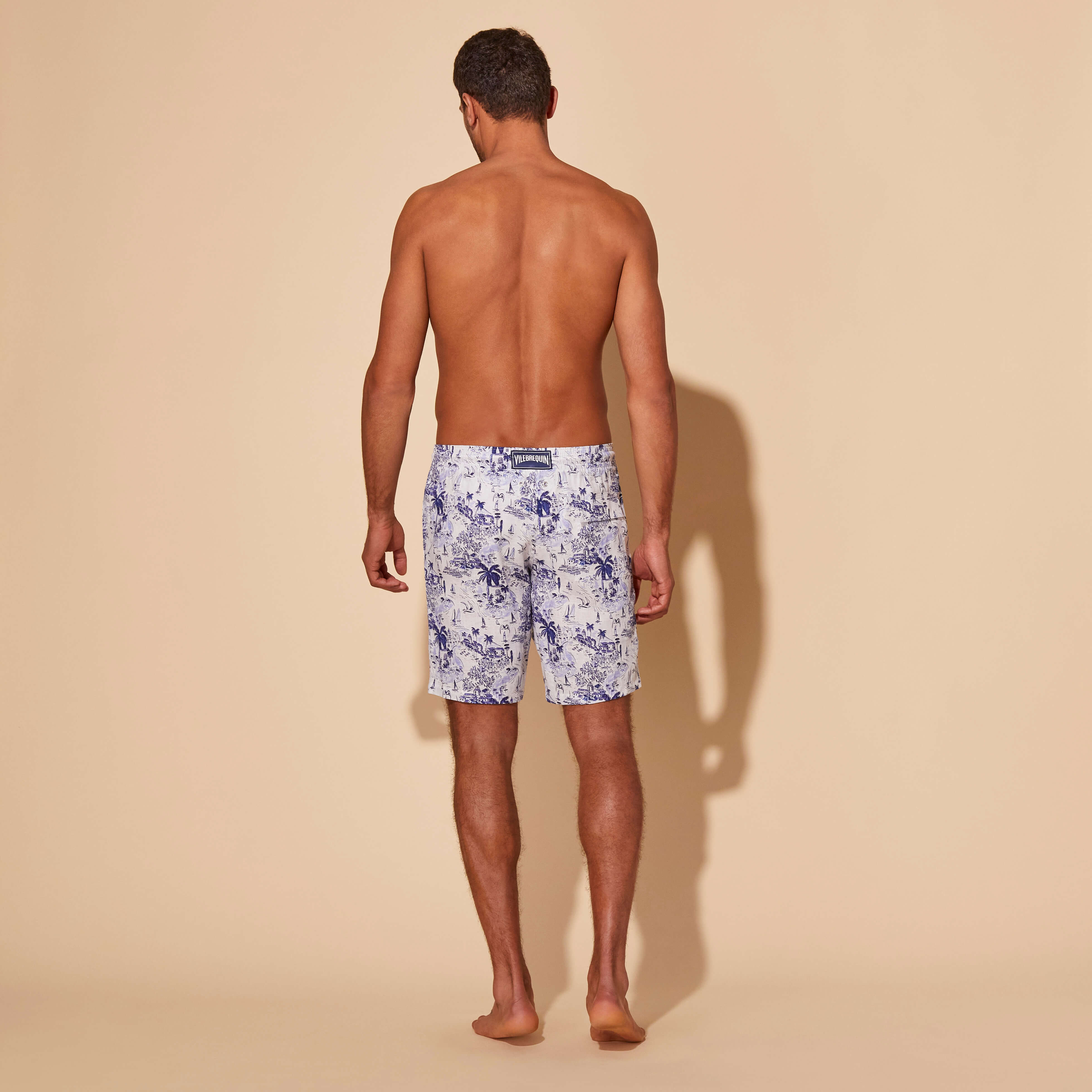 Vilebrequin linen bermuda shorts - White