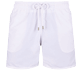 Uomo Classico Unita - Costume da bagno uomo tinta unita, Bianco vista frontale