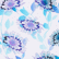 女童 Flash Flowers 连体泳衣, Purple blue 