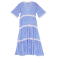 Damen Andere Bedruckt - Ikat Medusa Kleid für Damen, Weiss Rückansicht