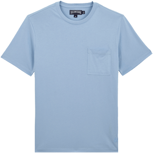 Men Others Solid - Men Pima Cotton Jersey T-Shirt Solid, Sky blue front Men Others Solid - Men Pima Cotton Jersey T-Shirt Solid, Sky blue front