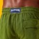 Hombre Autros Liso - Bermudas tipo cargo en lino de color liso para hombre, Sicomoro detalles vista 3