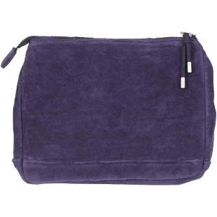Autros Liso - Bolsa de playa de tejido terry con cremallera y estampado jacquard liso, Midnight blue back Autros Liso - Bolsa de playa de tejido terry con cremallera y estampado jacquard liso, Midnight blue back