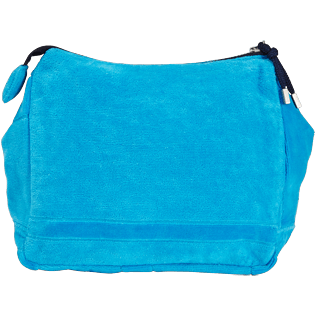 Autros Liso - Bolsa de playa de tejido terry con cremallera y estampado jacquard liso, Hawaii blue back Autros Liso - Bolsa de playa de tejido terry con cremallera y estampado jacquard liso, Hawaii blue back