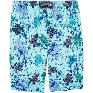 Men Long Printed - Long Cut Swim shorts, Lagoon back Men Long Printed - Long Cut Swim shorts, Lagoon back