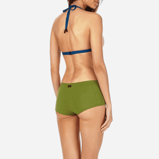 Mujer Tríangulo Liso - Top de bikini de triángulo de neopreno para mujer, Nude supp1 Mujer Tríangulo Liso - Top de bikini de triángulo de neopreno para mujer, Nude supp1