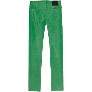 Men Others Solid - Men 5-Pocket Velvet Pants Regular fit, Grass green back Men Others Solid - Men 5-Pocket Velvet Pants Regular fit, Grass green back
