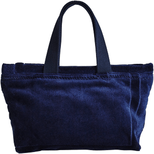 Others Solid - Small Terry Cloth Beach bag Jacquard Solid, Navy back Others Solid - Small Terry Cloth Beach bag Jacquard Solid, Navy back