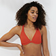 Damen Halter Uni - Solid Neckholder-Bikinioberteil für Damen, Paprika frontworn Damen Halter Uni - Solid Neckholder-Bikinioberteil für Damen, Paprika frontworn