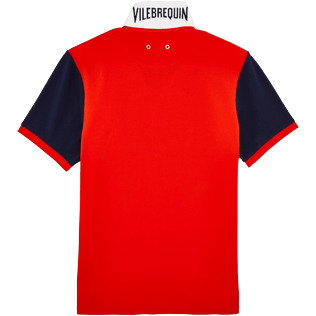 Men Others Solid - Men Cotton Pique Polo shirt Multicolor, Navy back Men Others Solid - Men Cotton Pique Polo shirt Multicolor, Navy back