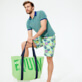 Men Green Tropical Turtles Look, front Men Green Tropical Turtles Look, front