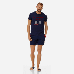 Men Others Printed - Men Cotton T-Shirt Vilebrequin Tour, Navy supp2 Men Others Printed - Men Cotton T-Shirt Vilebrequin Tour, Navy supp2