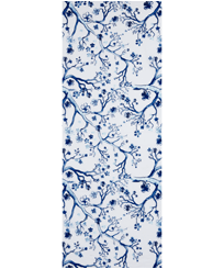 AUTRES Imprimé - Pareo en Voile de Coton Cherry Blossom, Bleu de mer vue de face